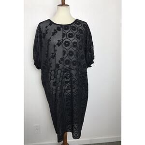 Opening Ceremony Shift Dress Oversize Floral Embroidery